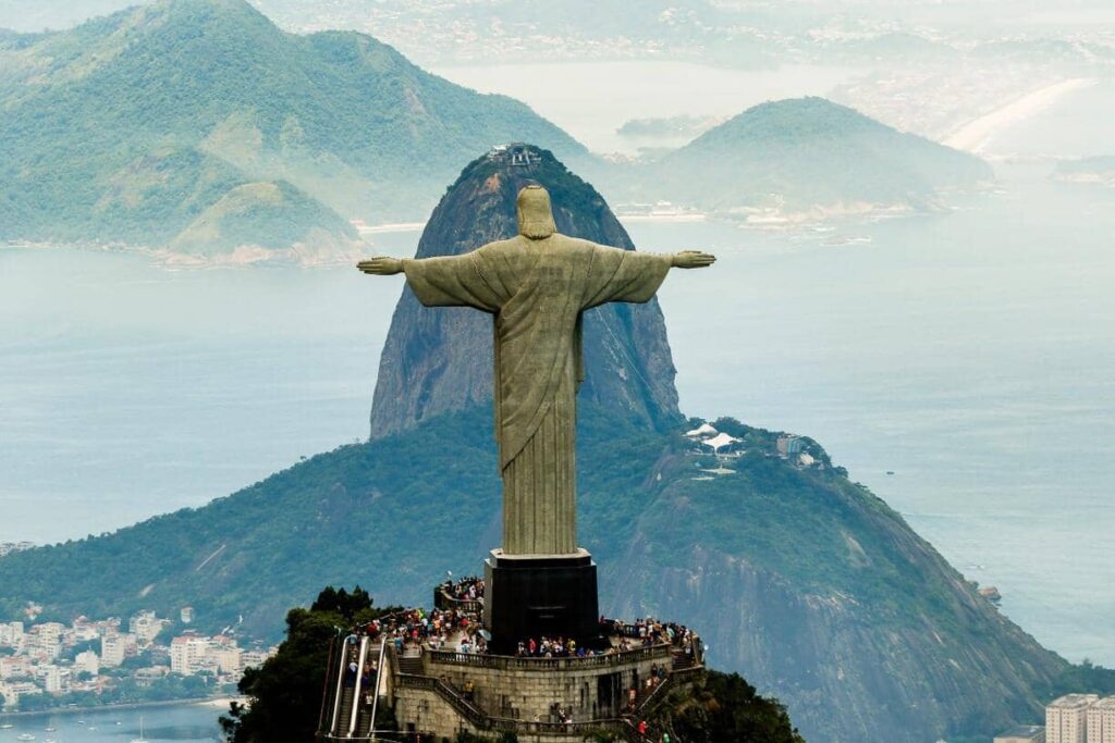 Fotografia do Cristo Redentor no Rio de Janeiro