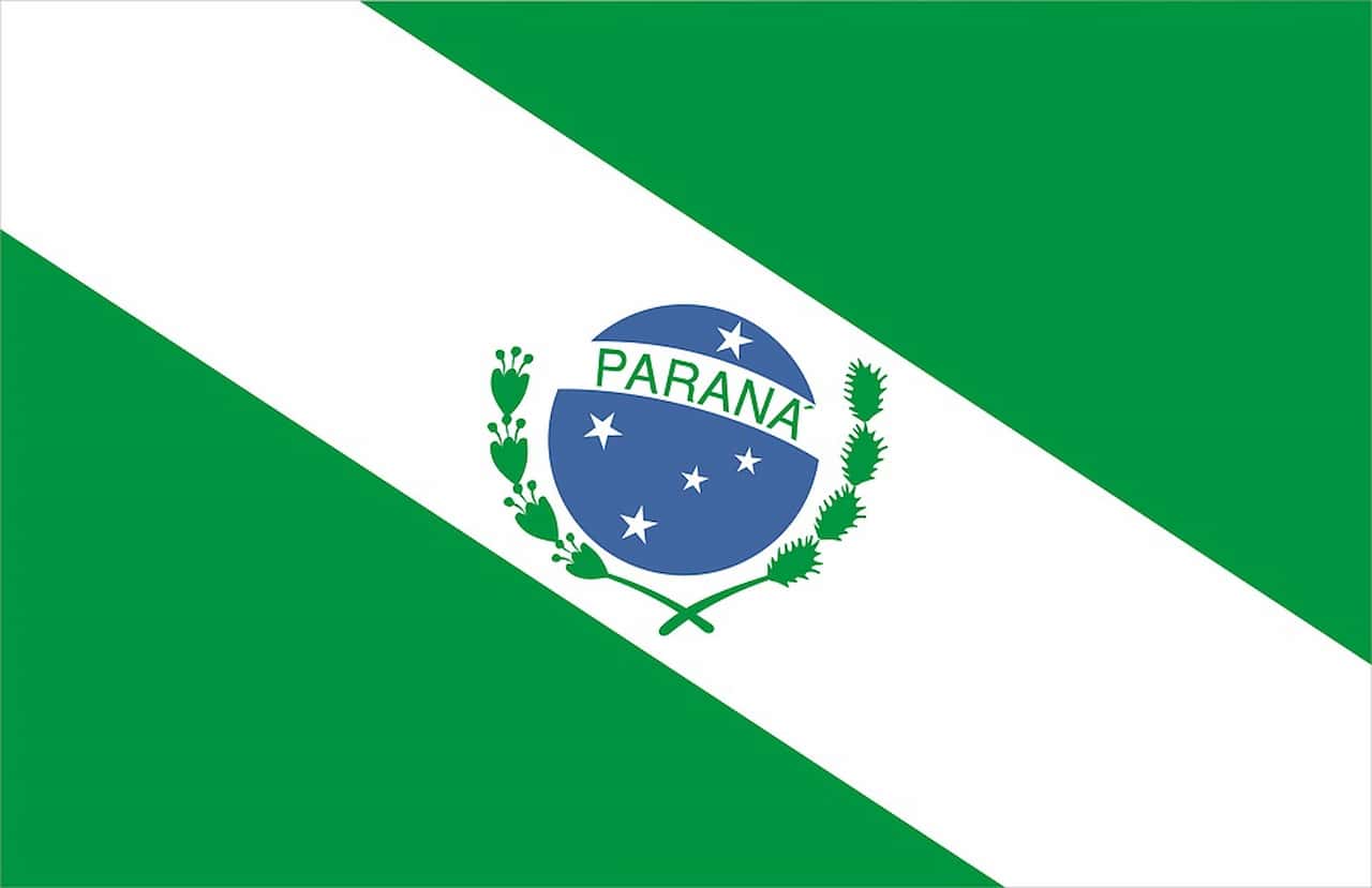 Bandeira do estado do Paraná.