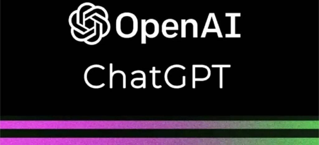 Logo da OpenAI e da inteligência artificial ChatGPT