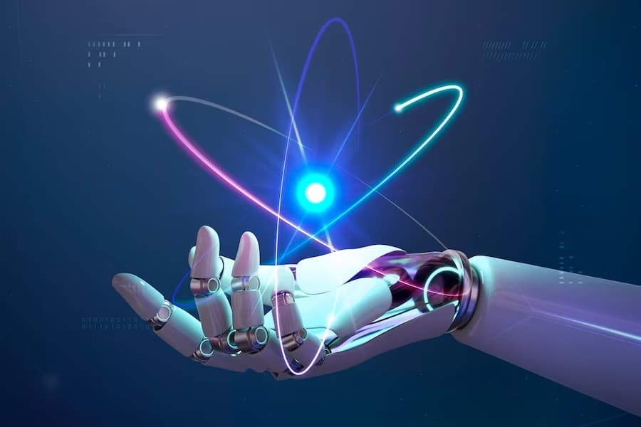 Mão robótica representando a Inteligência Artificial