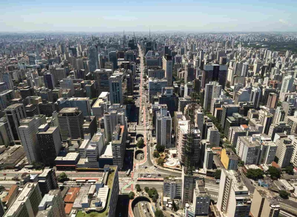 Vista da cidade para quem deseja alugar um apartamento em São Paulo
